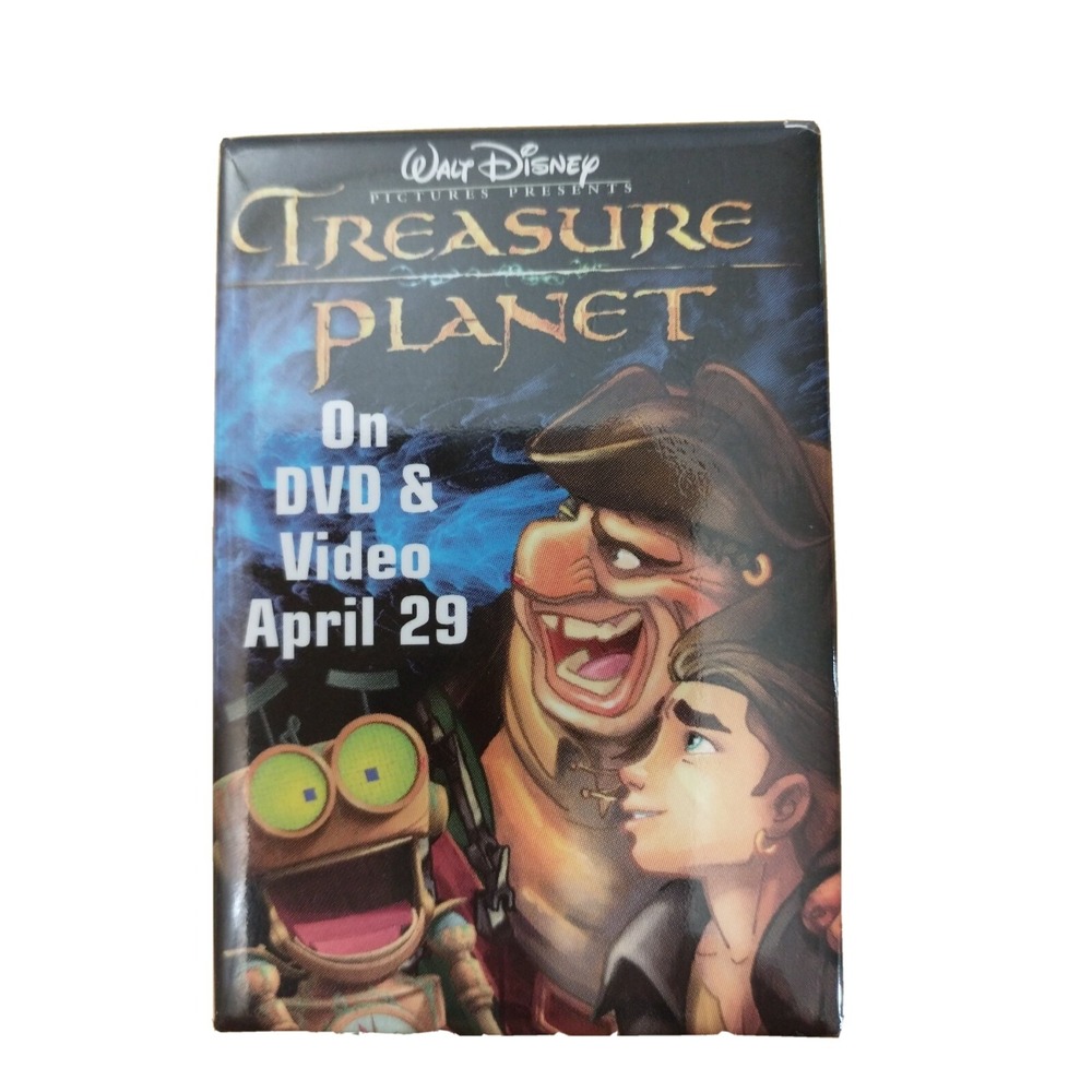 Walt Disney Treasure Planet DVD Promo Movie Badge Button Pin Pinback